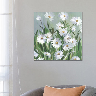 Daisy Day 1 Piece Wrapped Canvas Painting