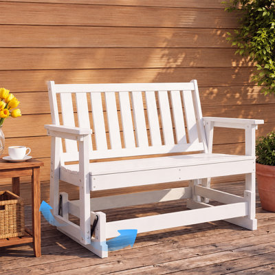 Outdoor Bench, Weather-Resistant Patio Porch Bench with 560 lbs Capacity