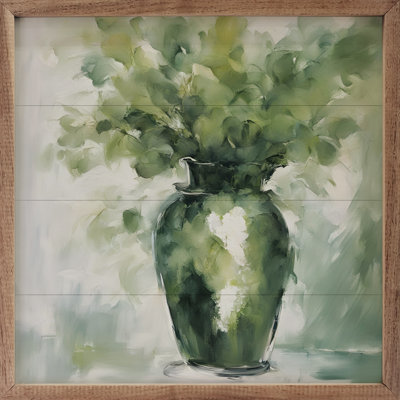 Eucalyptus vert dans un vase