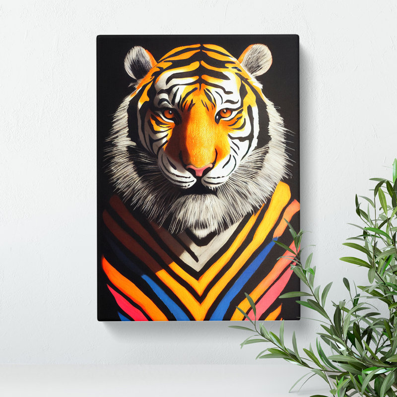 Tiger Stripes - Wrapped Canvas, 50cm H x 35cm W x 3cm D