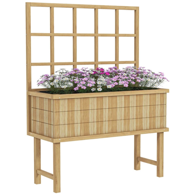 Elevated Planter, Natural