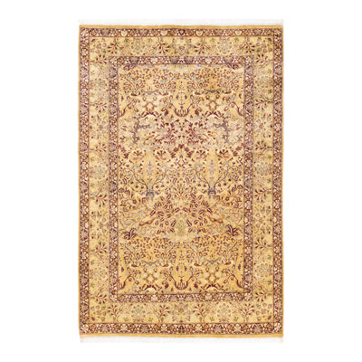 Tressel One-of-a-Kind 4' 7" x 6' 10" 2010s Rectangle Wool Area Rug in Yellow