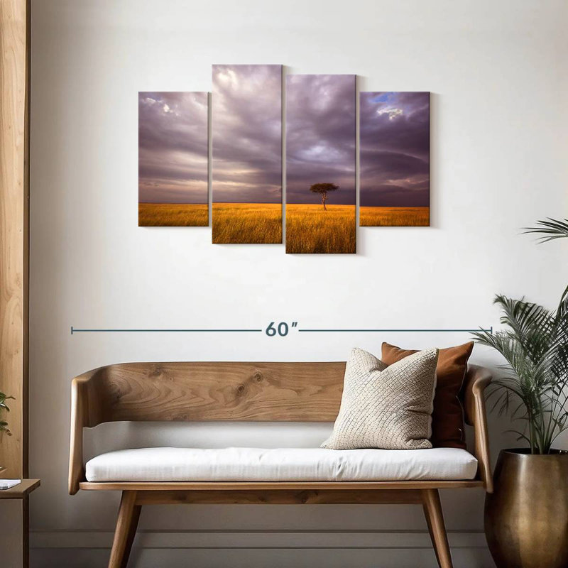 Alvord African Stormy Fields, 27" H x 43" W