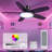 42" 5 - Blade Flush Mount Low Profile Small Room Ceiling Fan with Adjustable RGB Light and Remote-1371265473