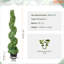 Topiaire artificiel en pot 43 po en pot en plastique (ensemble de 2)