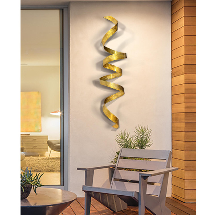 Statements2000 Gold Twist Metal Abstract And Geometric Wall Decor