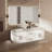 Geneva 60" Wall-Mounted Double Bathroom Vanity Set-694834943-744075737
