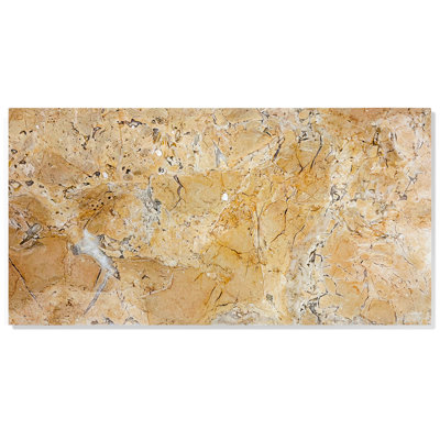 Carrelage en marbre poli jaune doré de 12 po x 24 po, pour une apparence et un plancher époustouflants, pierre naturelle de 12 po x 24 po