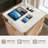 Set Of 2 Fluted Nightstands With Built-In Charging Station & Storage-883492798