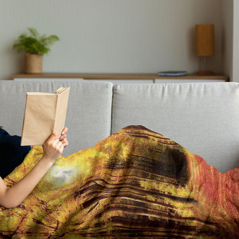 Hand Woven Throw Blanket, 70" x 90"