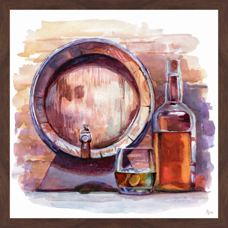 " Vieux Plaisir " by Eyre Tarney, 12" H x 12" W x 1.5" D