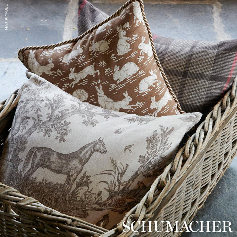 Cottontails Cotton Blend Throw Square Pillow Cover & Insert