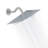 10 Inch Rain Shower Head High Flow Stainless Steel Square Rainfall Shower Head High Pressure Design-103120327