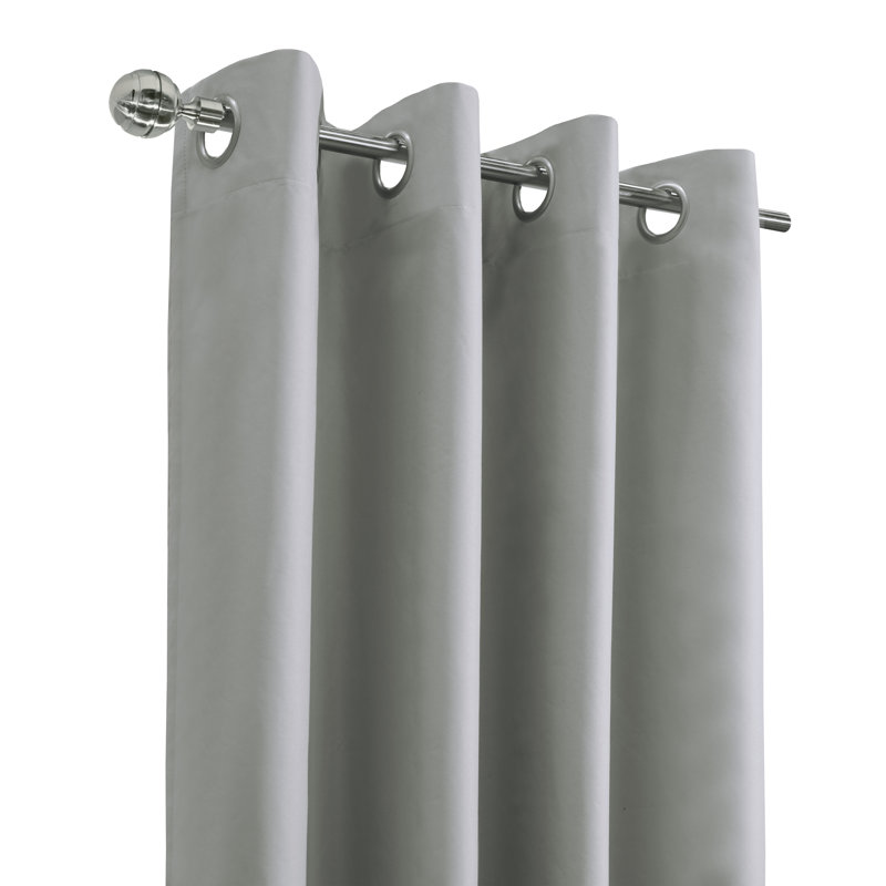 Turnervale Curtain Single Panel, 52" W x 84" L, Light Grey