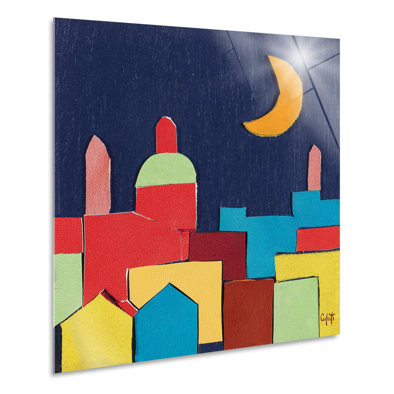 Landscape With Moon by Stefano Calisti - No Frame Print, Plastic/Acrylic, 70cm H  x  70cm W