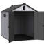 Pièce d'équipement extérieur 6 * 8pi avec imperméabilisation - plastique, compartiment de rangement de jardin intérieur spacieux