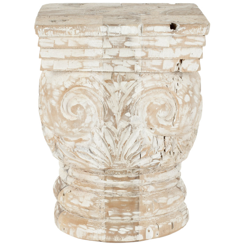 Tabouret d’appoint en bois massif Sartain