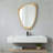 Irregular Solid Wood Mirror in Oak Color (20x30)