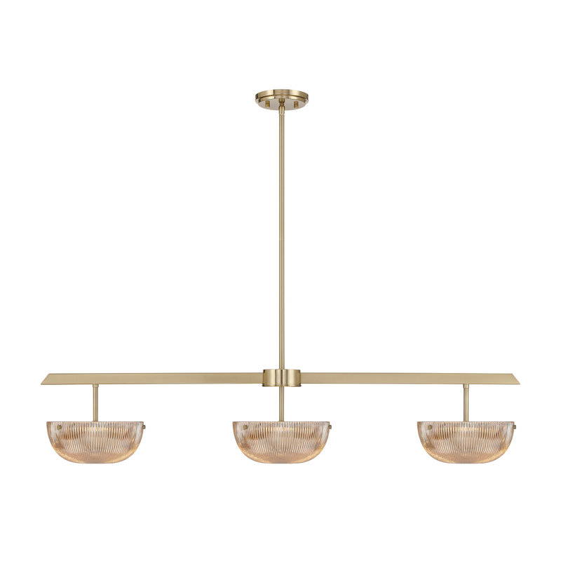 Hubbard 3 - Light Chandelier, Noble Brass