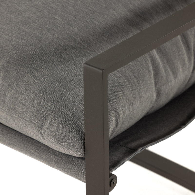 Avon Outdoor Lounge Chair, Charcoal