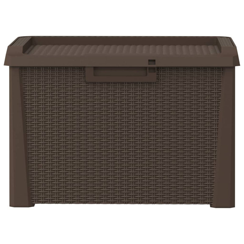 Boîte de rangement en polypropylène 33 gallons, Brun