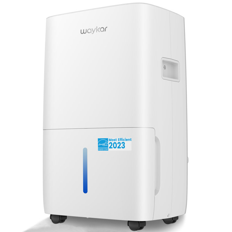 Waykar 2000 Sq. Ft White Portable Dehumidifier with Humidistat