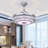 Hawkin 42" Bluetooth Ceiling Fan with Dimmable LED Lights and Music Player