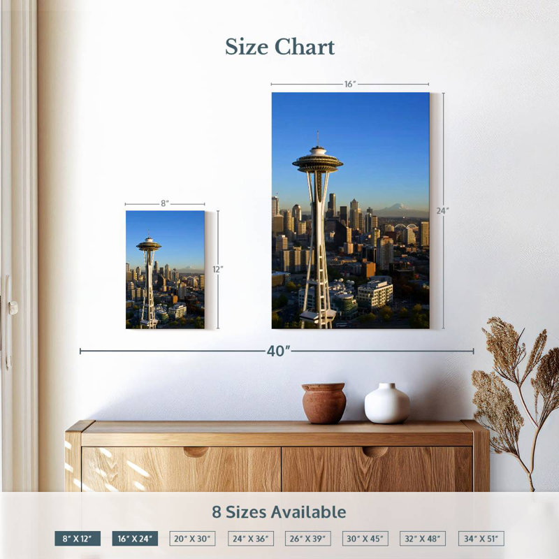 Lilie Seattle's Space Needle, 12" H x 8" W