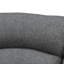 Chaise berçante Fabien en tissu gris