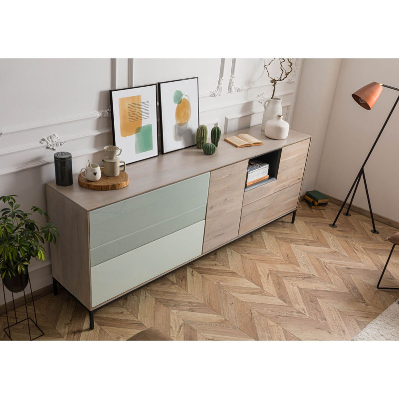Chicago 240cm Solid Wood Sideboard