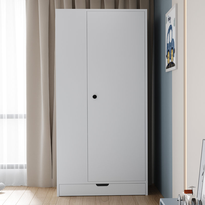1 Door Wardrobe, White
