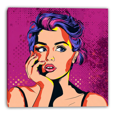 Art mural sur toile Neon Muse Surprise