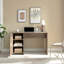 Bureau à domicile Bureau en noisette à une armoire et trois tablettes