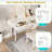 Modern Vanity Table Set With Touch Screen Lighted Mirror, Dressing Table And A Cushioned Stool