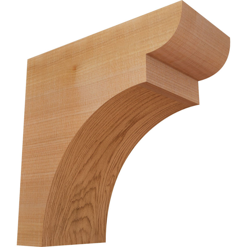 Yorktown Corbel, H 8 po x l 3,5 po x P 8 po, Cèdre rouge, Lisse