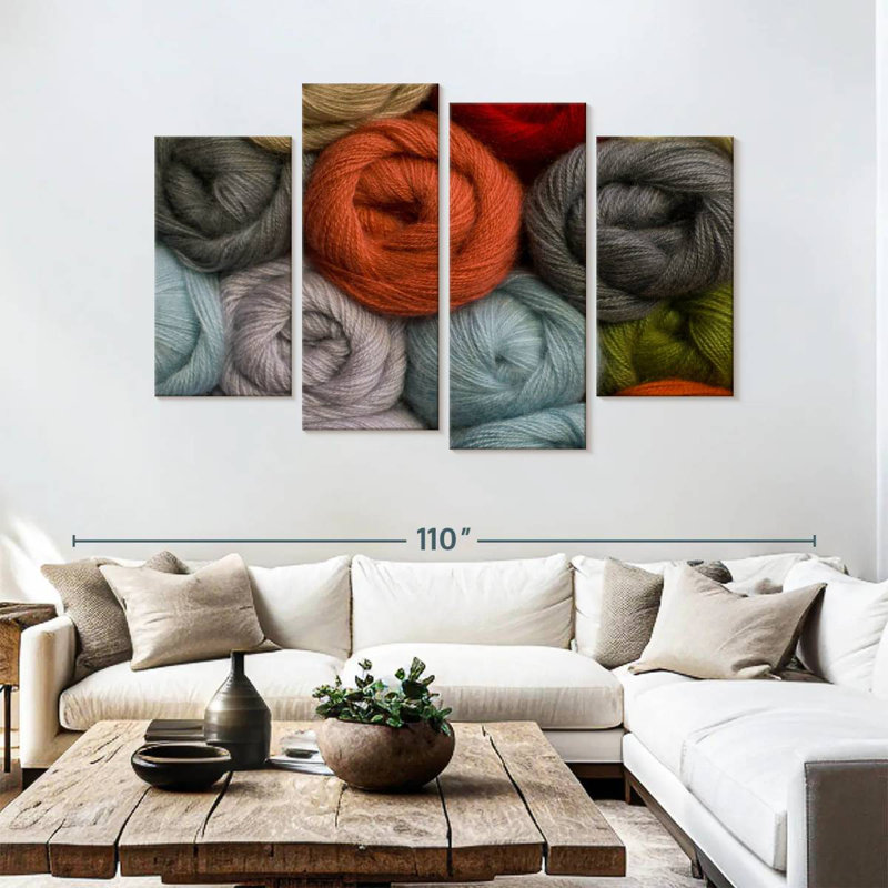 Senne Knitting Yarns, 54" H x 84" W
