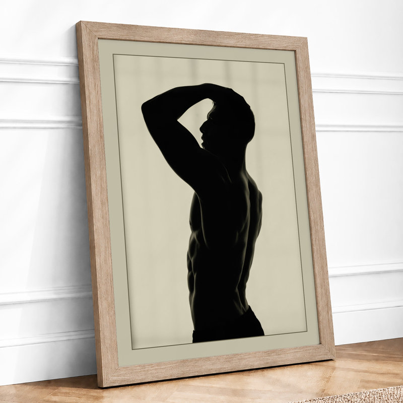 Graceful Silhouette Minimalist - Print, A1 - 84.1 x 59.4 cm, Oak
