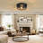 2 Light Farmhouse Flush Mount Ceiling Light-2 Pack (Bulbs Not Included)