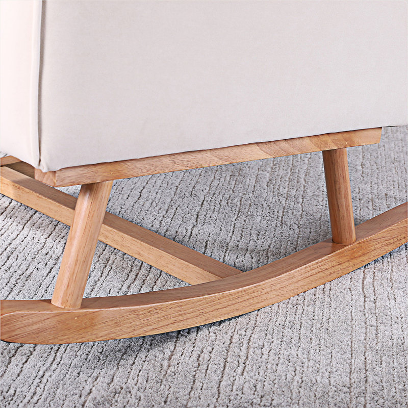Chaise berçante Madlynn, Beige
