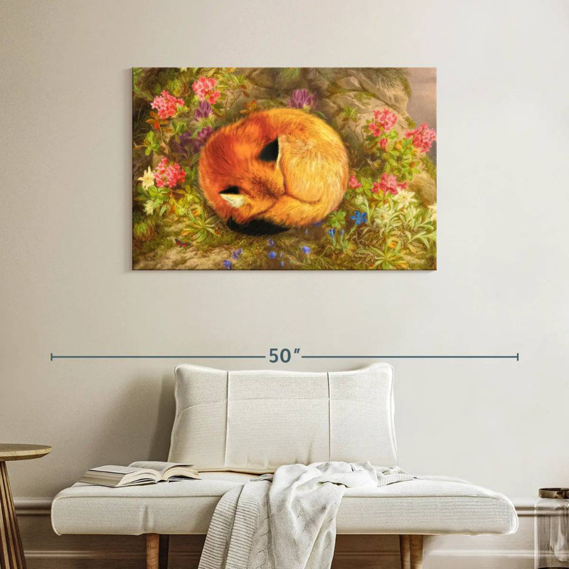 The Cozy Fox, 26" H x 39" W