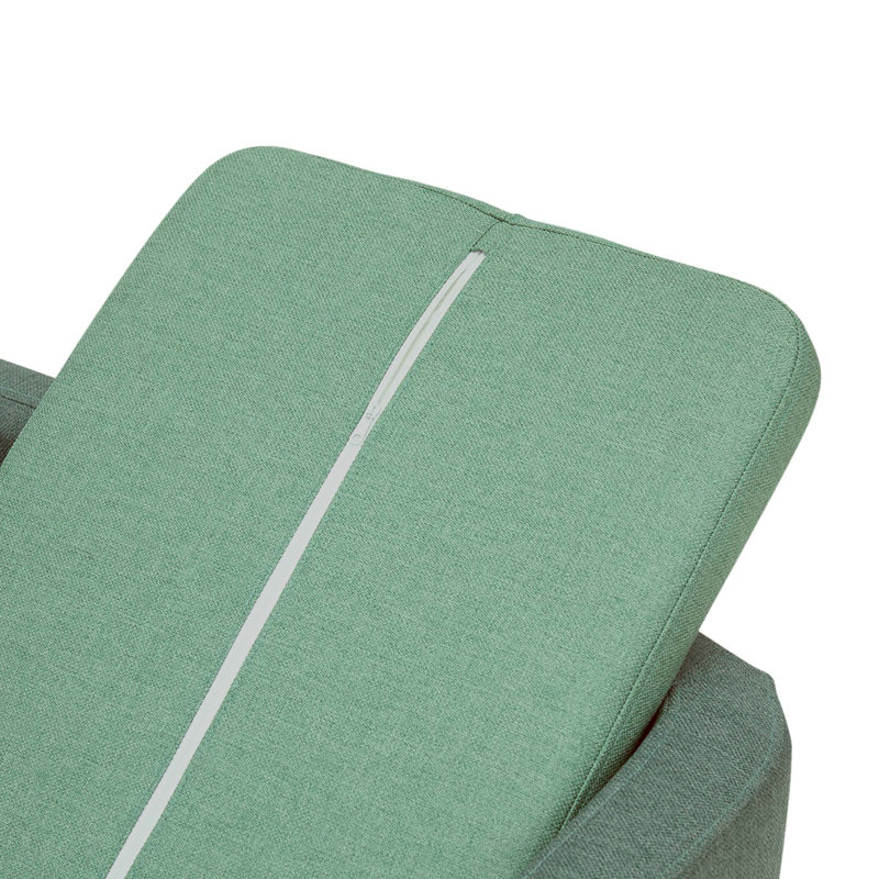 Sea Green Linen Elevated Pet Sofa for Small Dogs