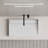 Monblari 24" X 14" Rectangle Solid Surface Matte White Vessel Sink-126479020