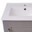 Petit meuble-lavabo moderne de 20 pouces avec lavabo en céramique - 20 * 14,5 * 33,3 pouces, rangement spacieux, 1 porte à fermeture en douceur-117021265