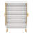 Shoe Storage Cabinet with Adjustable Shelves and Doors-785159887