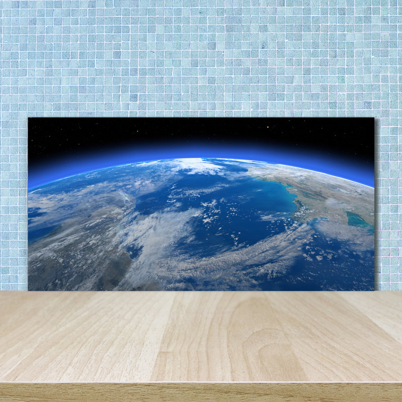 Lunamia 50cm W x 100cm L Glass Peel and Stick Panel