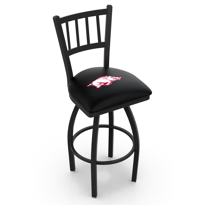 NCAA Swivel 25" Counter Stool, 30" Height, Arkansas