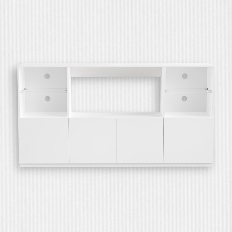 67'' Media Center, White