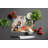 Brussels Griffon Cozy Christmas Glass Cutting Board Large