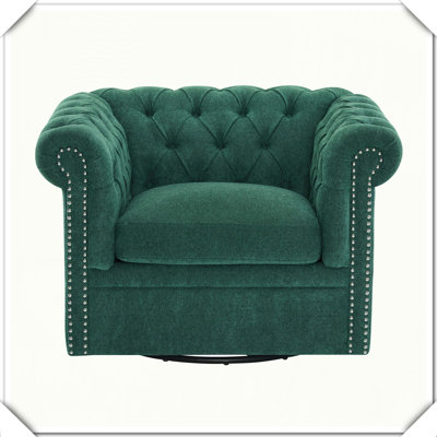 Fauteuil club pivotant Chesterfield pour sièges élégants