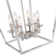 Gurjit 6 - Light Dimmable Lantern Geometric Chandelier